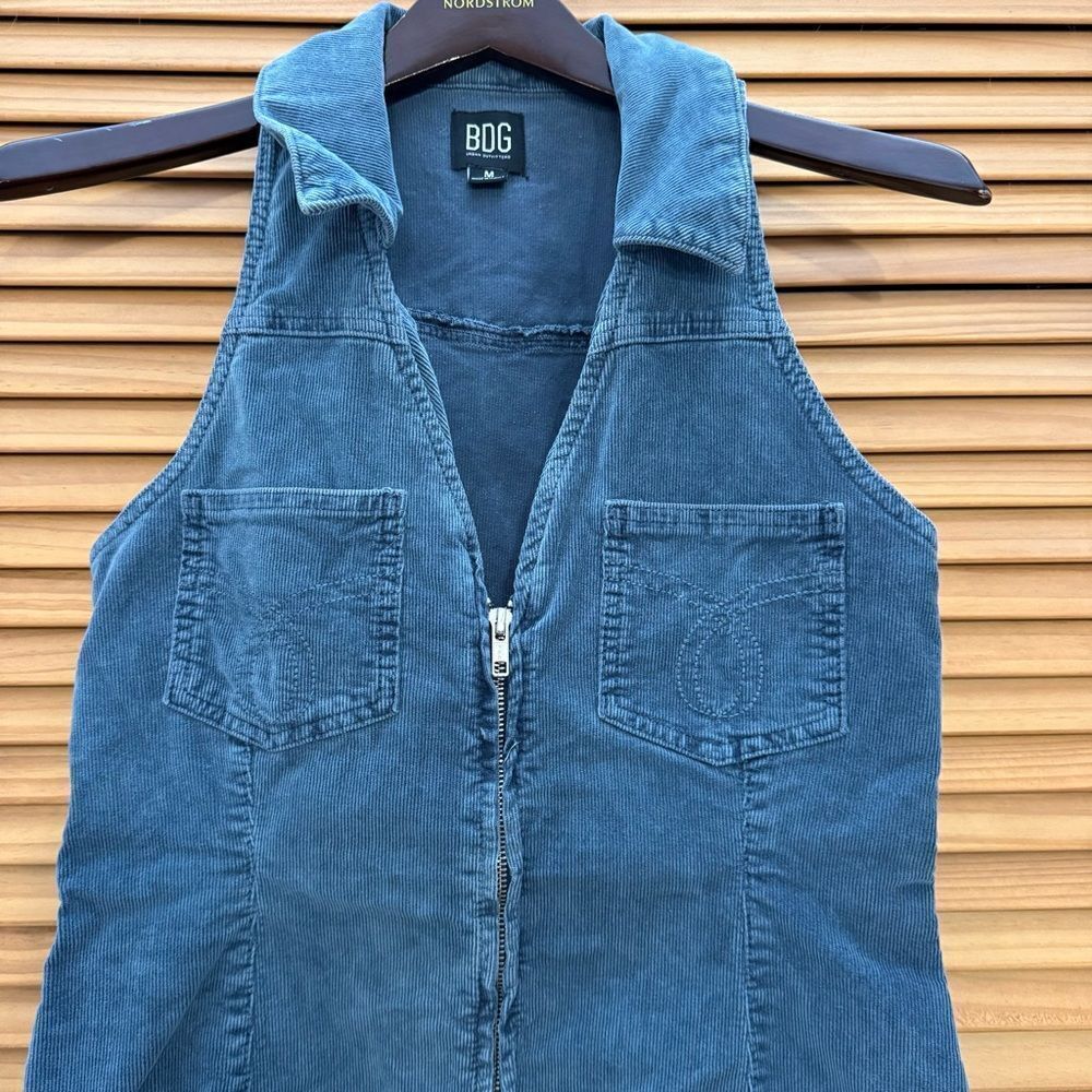 BDG Blue Denim corduroy dress size medium - Picture 3 of 5
